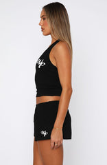 Made Me Better Relaxed Shorts Black