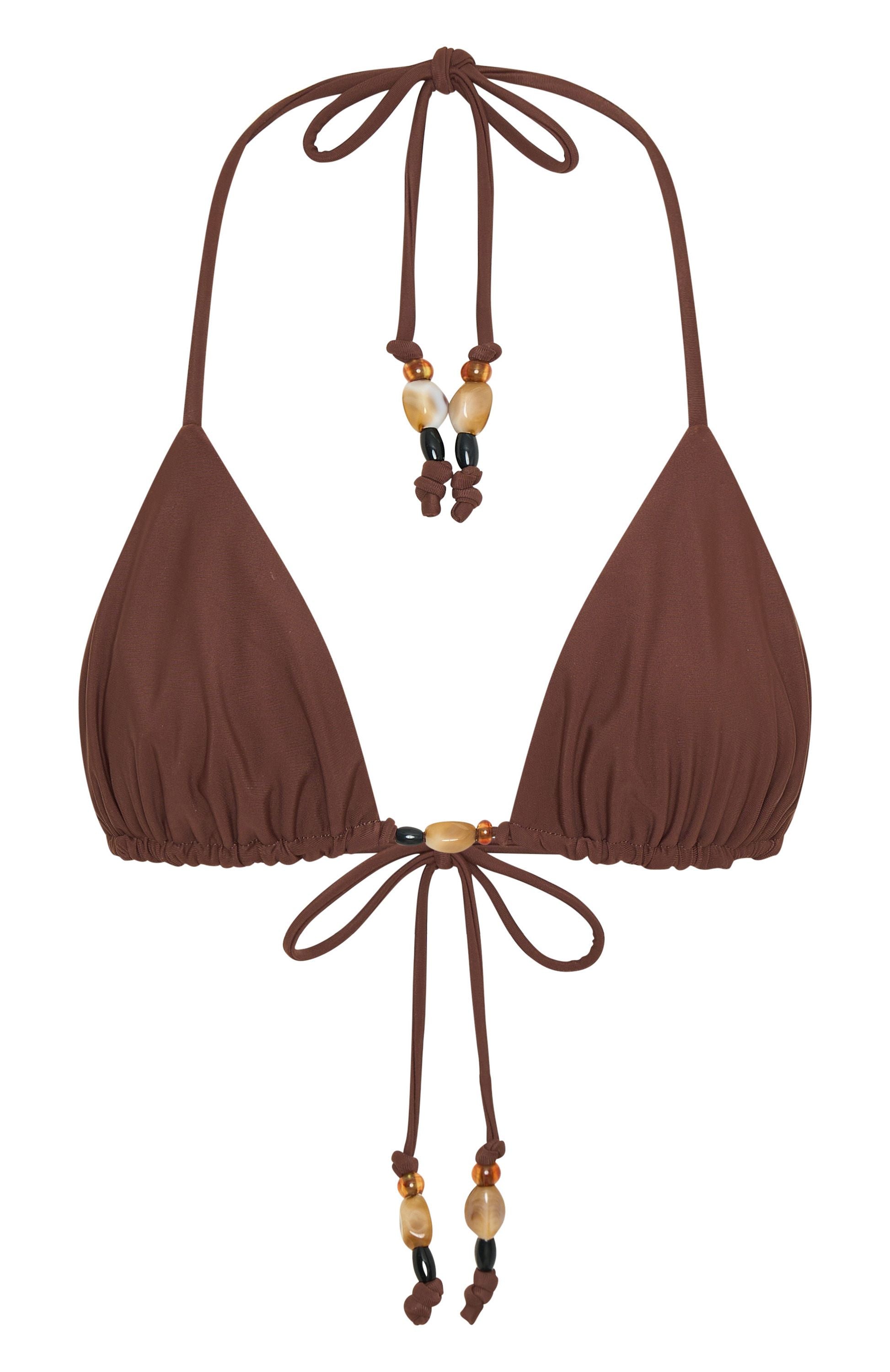 Summer Anthem Bikini Top Chocolate