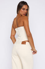 Little Lies Bustier Off White