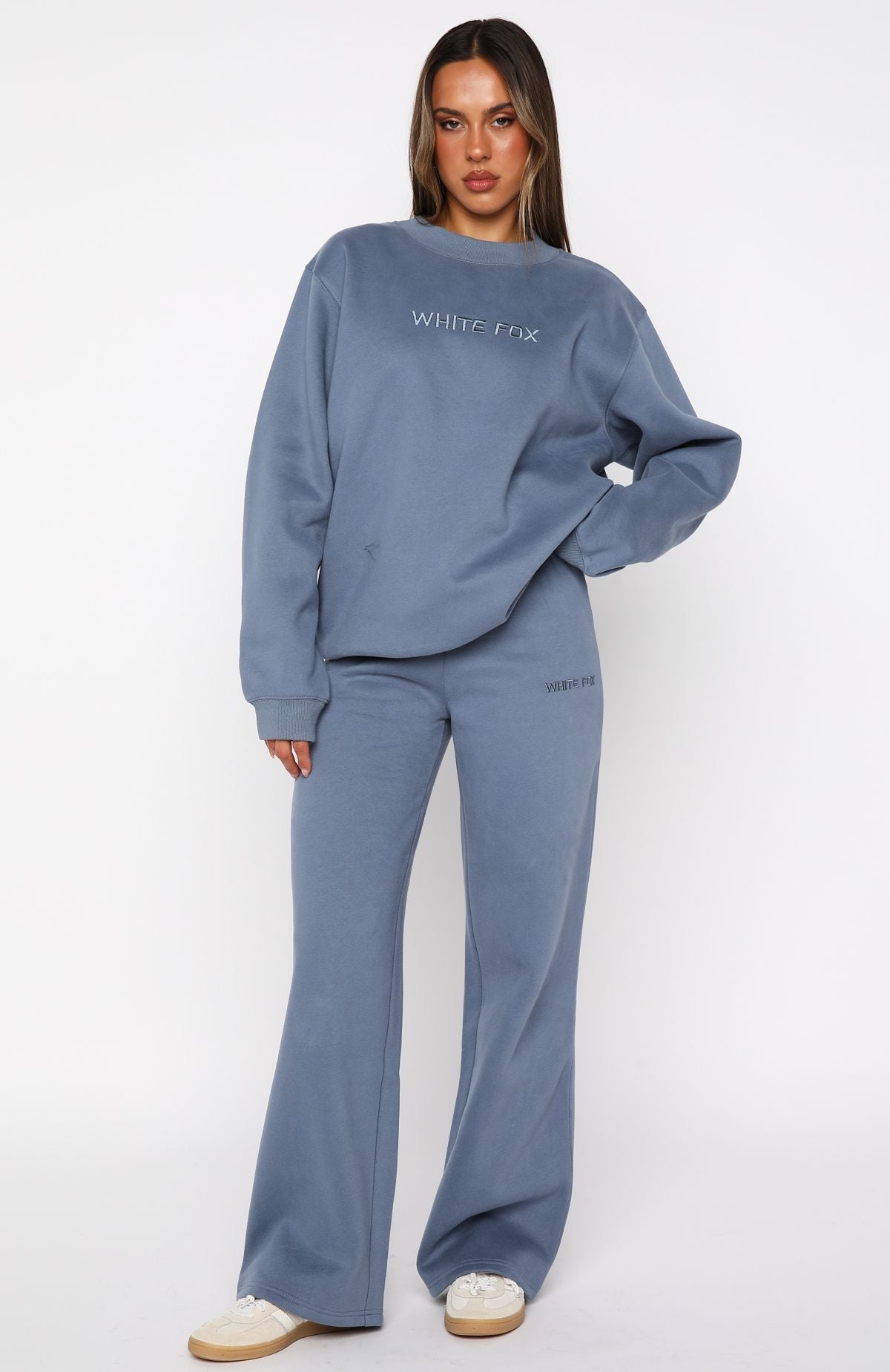 Stay Lifted Wide Leg Sweatpants Ocean