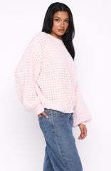 Pure Comfort Knit Sweater Baby Pink