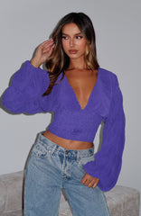 Love Shy Long Sleeve Top Violet