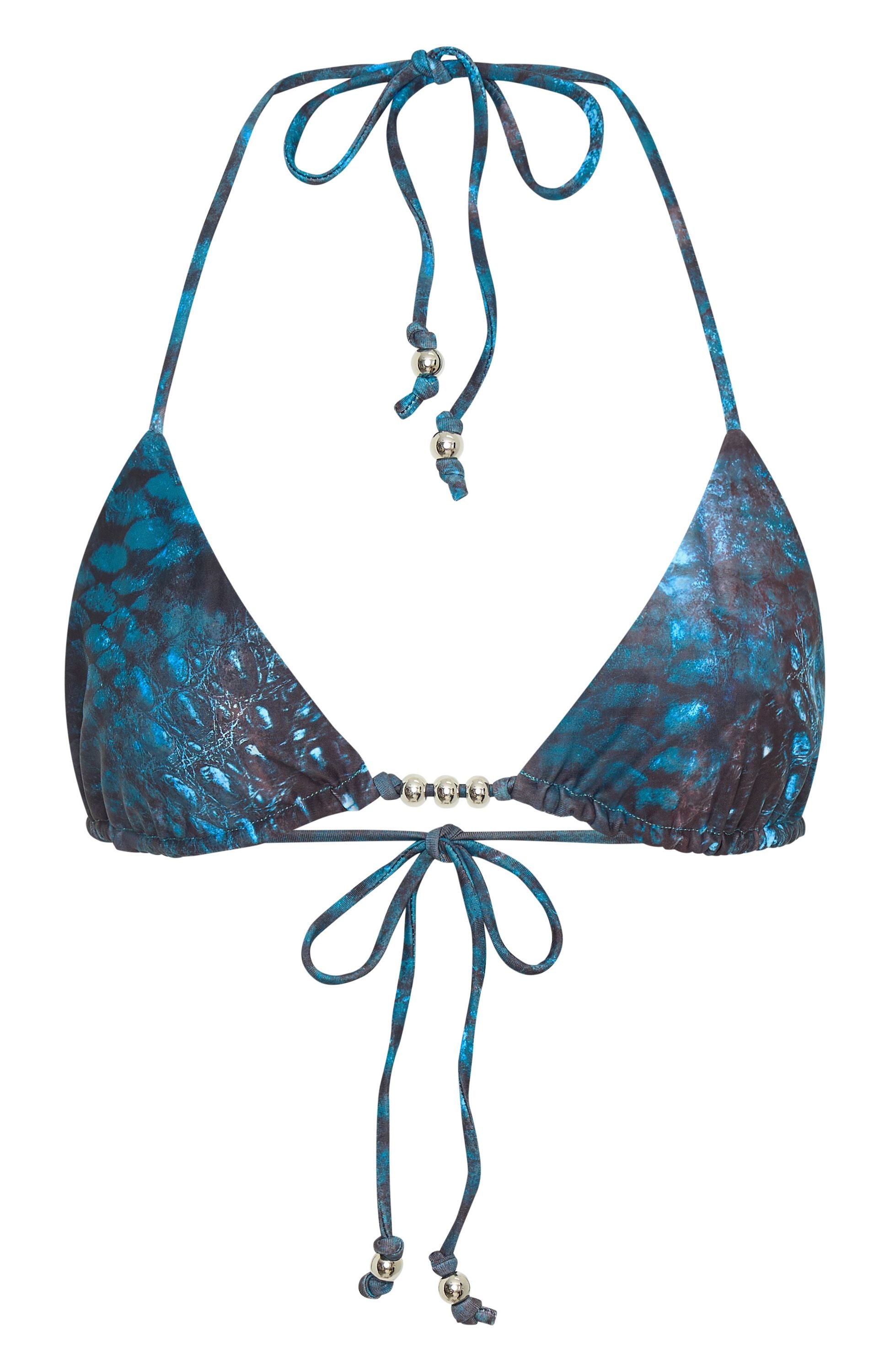 Summer Anthem Bikini Top Venomous Blue