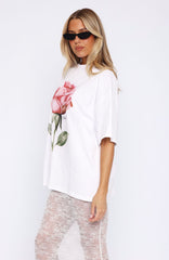 Ride It Out Oversized Tee White