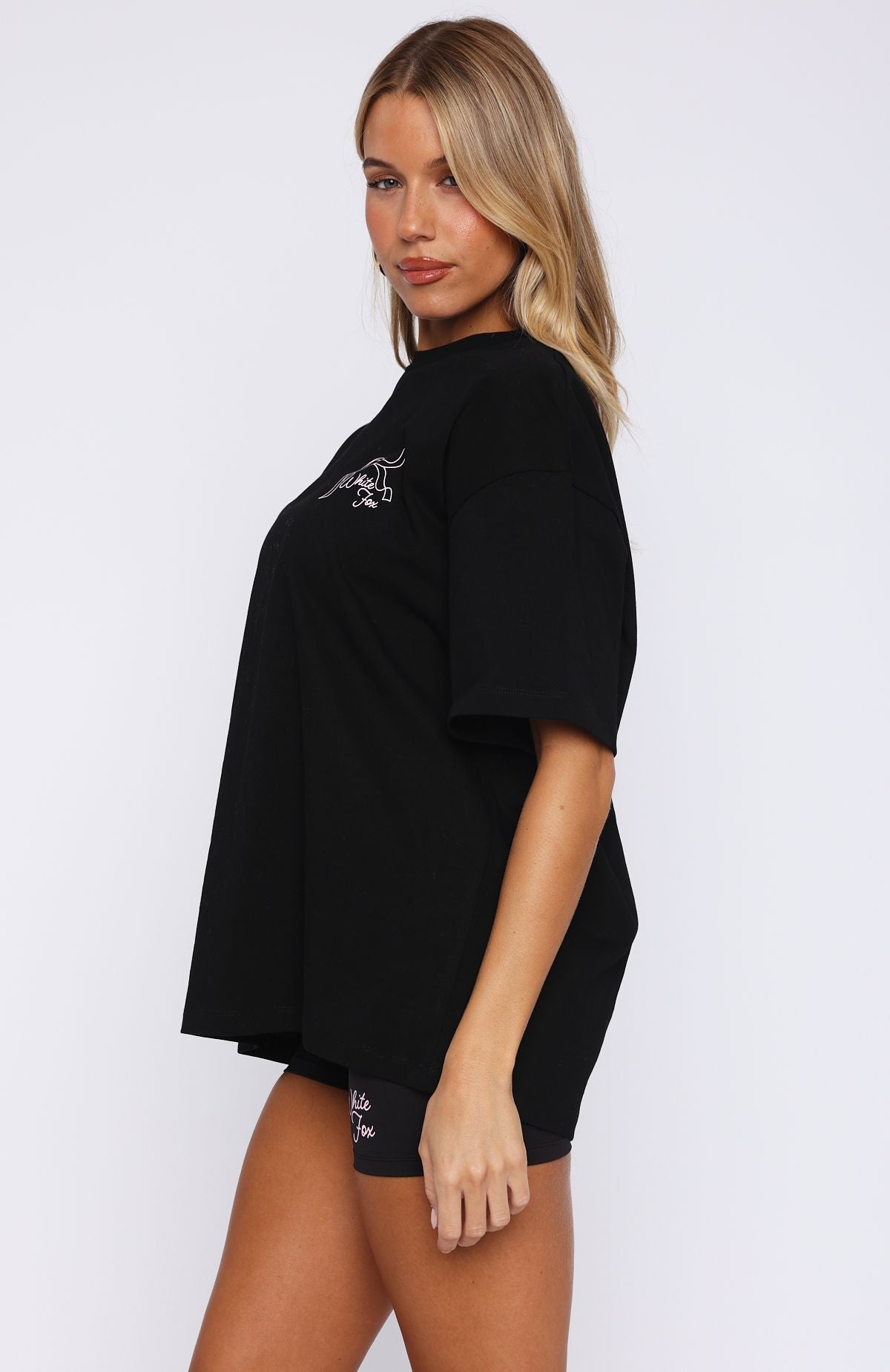 Love You Forever Oversized Tee Black