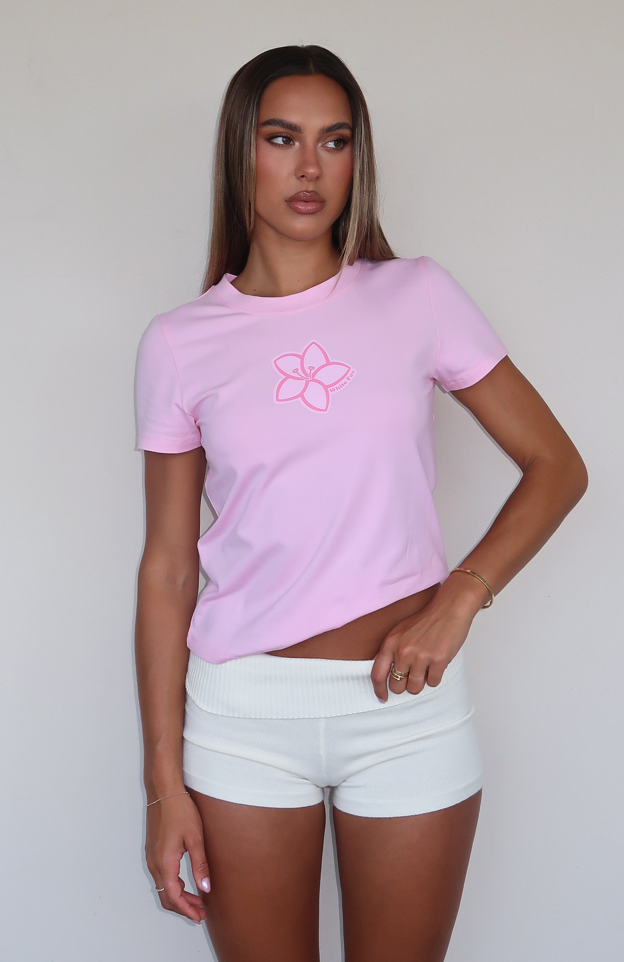 New Moment Relaxed Baby Tee Pink