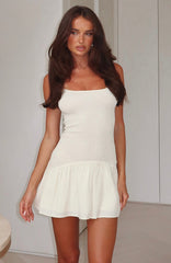 Nothing Is Over Mini Dress Lemon