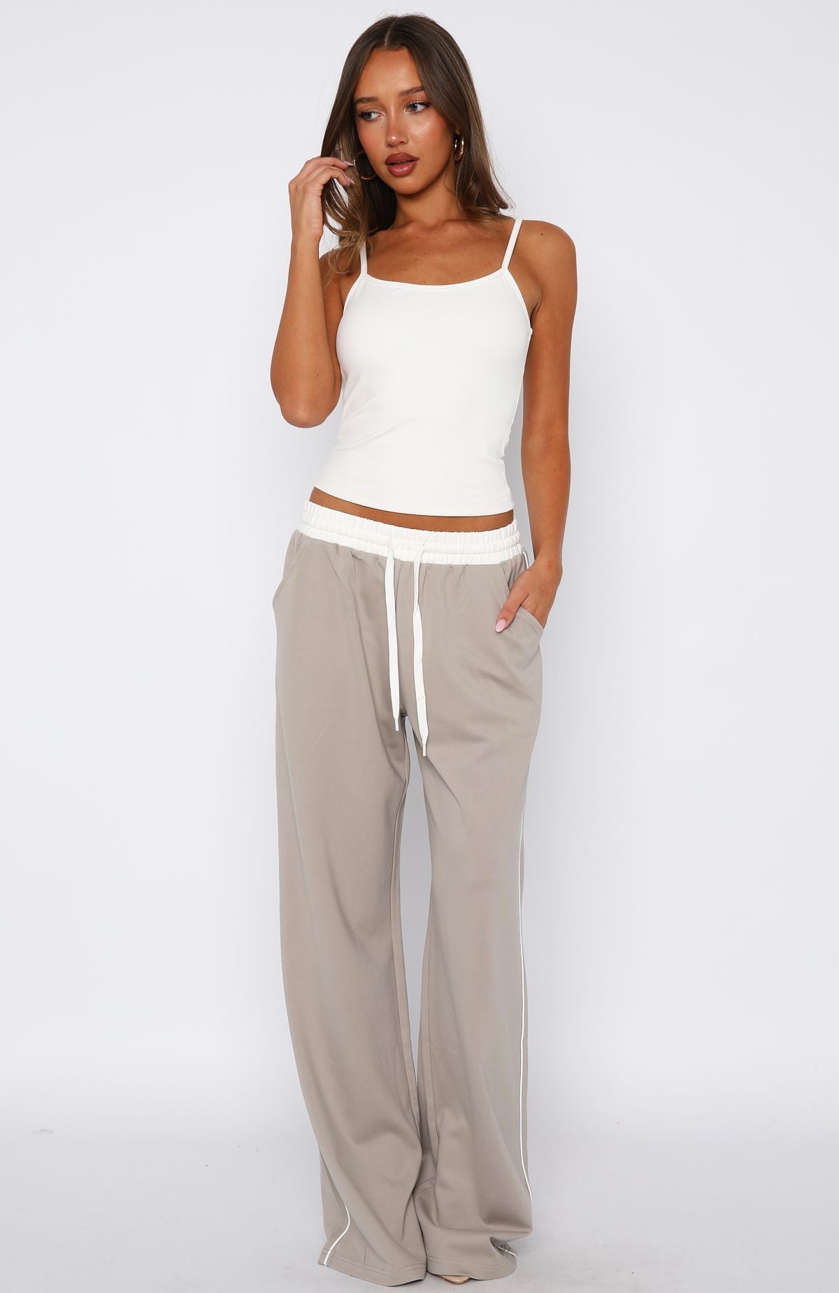 True Feelings Wide Leg Pants Moon