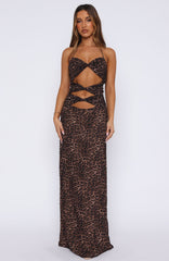 Baby Of Mine Halter Maxi Dress Exotic Spot