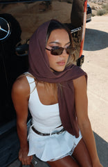 Coming Up Scarf Chocolate