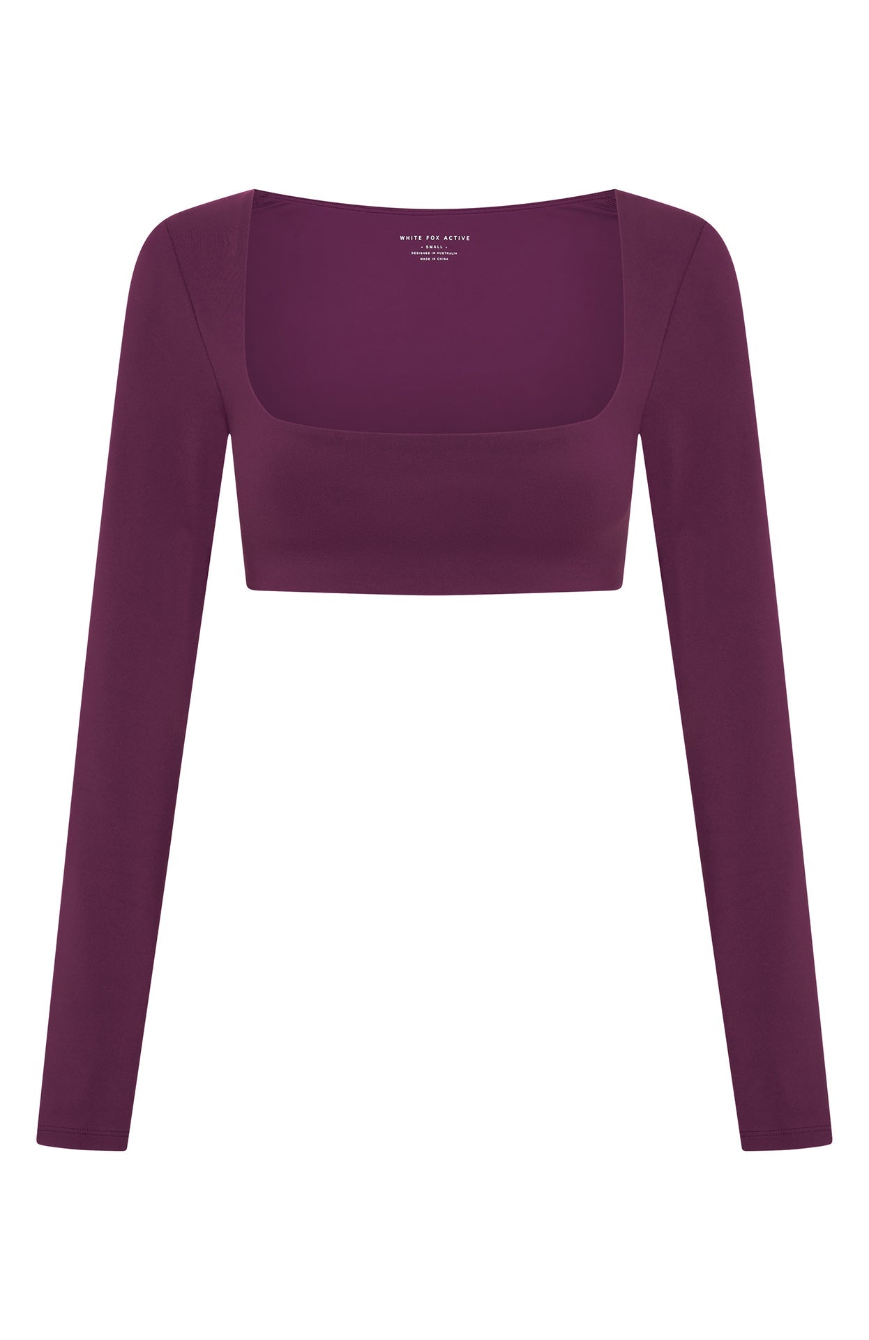 Thriving Long Sleeve Crop Plum