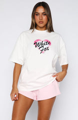 Permanent Love Oversized Tee White