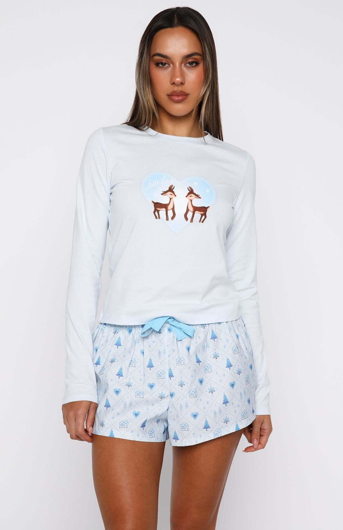 Baby It's Cold Outside Long Sleeve Pyjama Top Morning Frost