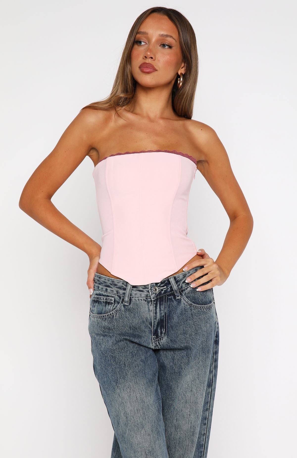 In My Mirror Bustier Baby Pink