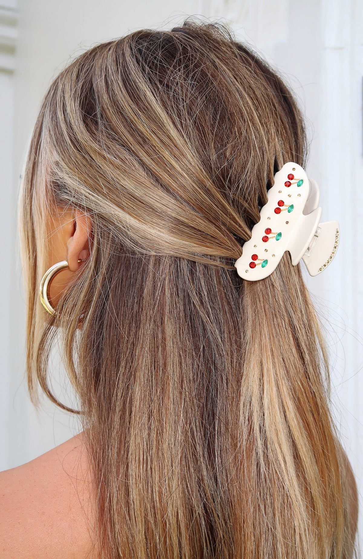 Cherry Love Hair Clip Cream