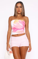 Honeymoon Lace Shorts Baby Pink