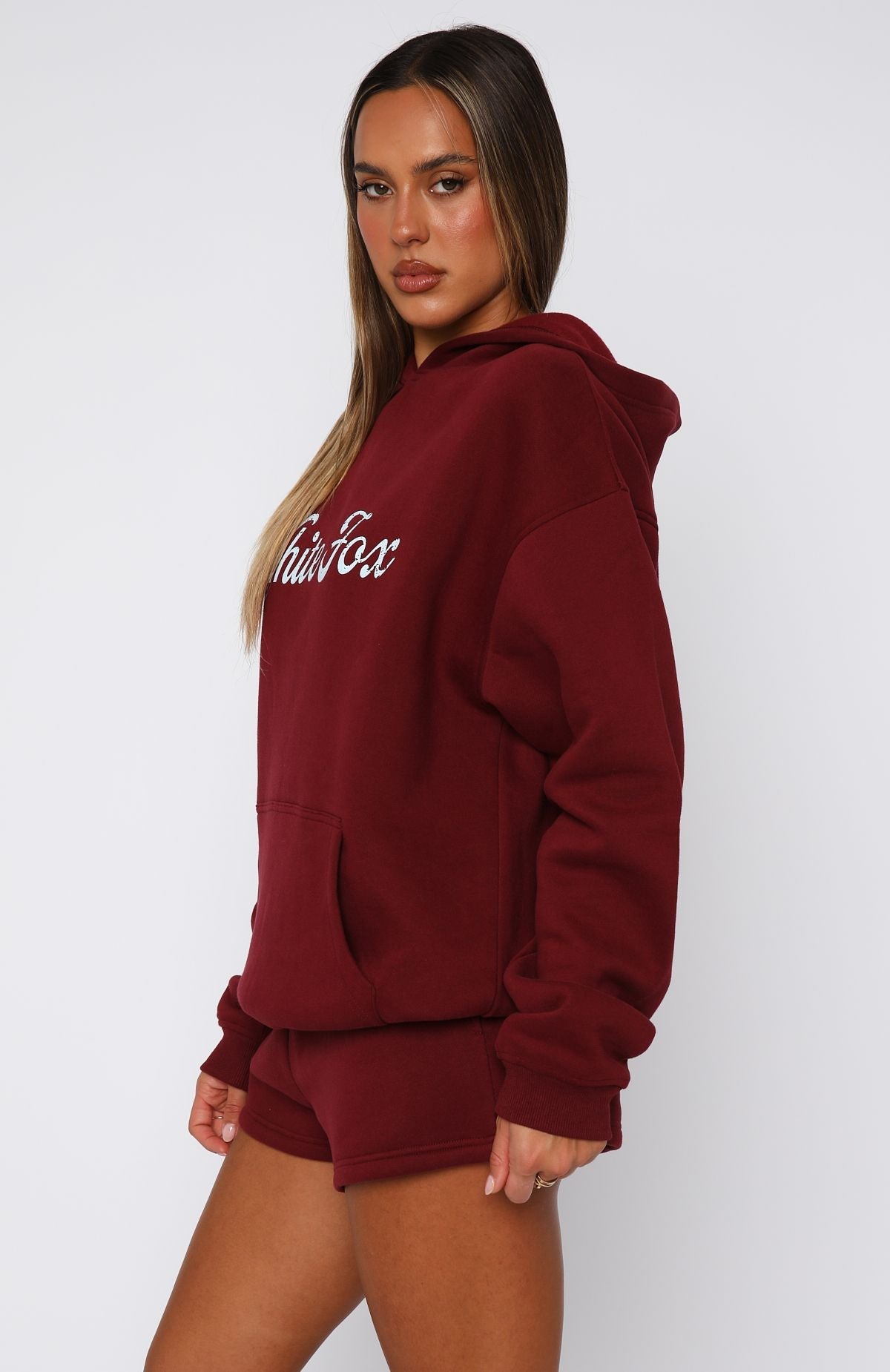 The Good Life Oversized Hoodie Burgundy