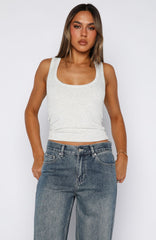 Members Only Tank Top Grey Marle