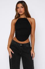 Everlasting Halter Top Black