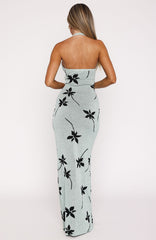 Chasing Heaven Knit Maxi Dress Mint