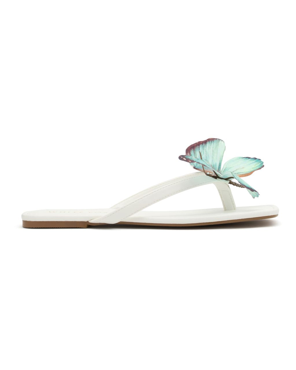 Noelle Sandals White/Aqua