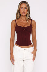 Don't Reply Bustier Cherry Cola