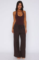 Lost Your Chance Pants Chocolate