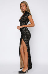 Made You Stare Maxi Dress Black