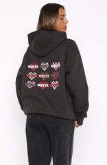 She's Too Nice Oversized Hoodie Charcoal