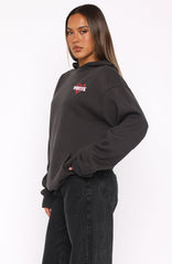 She's Too Nice Oversized Hoodie Charcoal