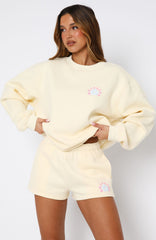 Keep Blooming Lounge Shorts Lemon