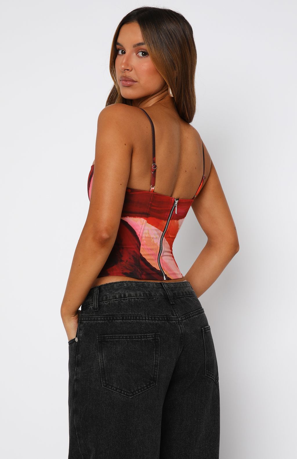 You'll Be Ok Bustier Sunset Petal