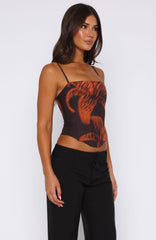 You'll Be Ok Bustier Tangerine Twist