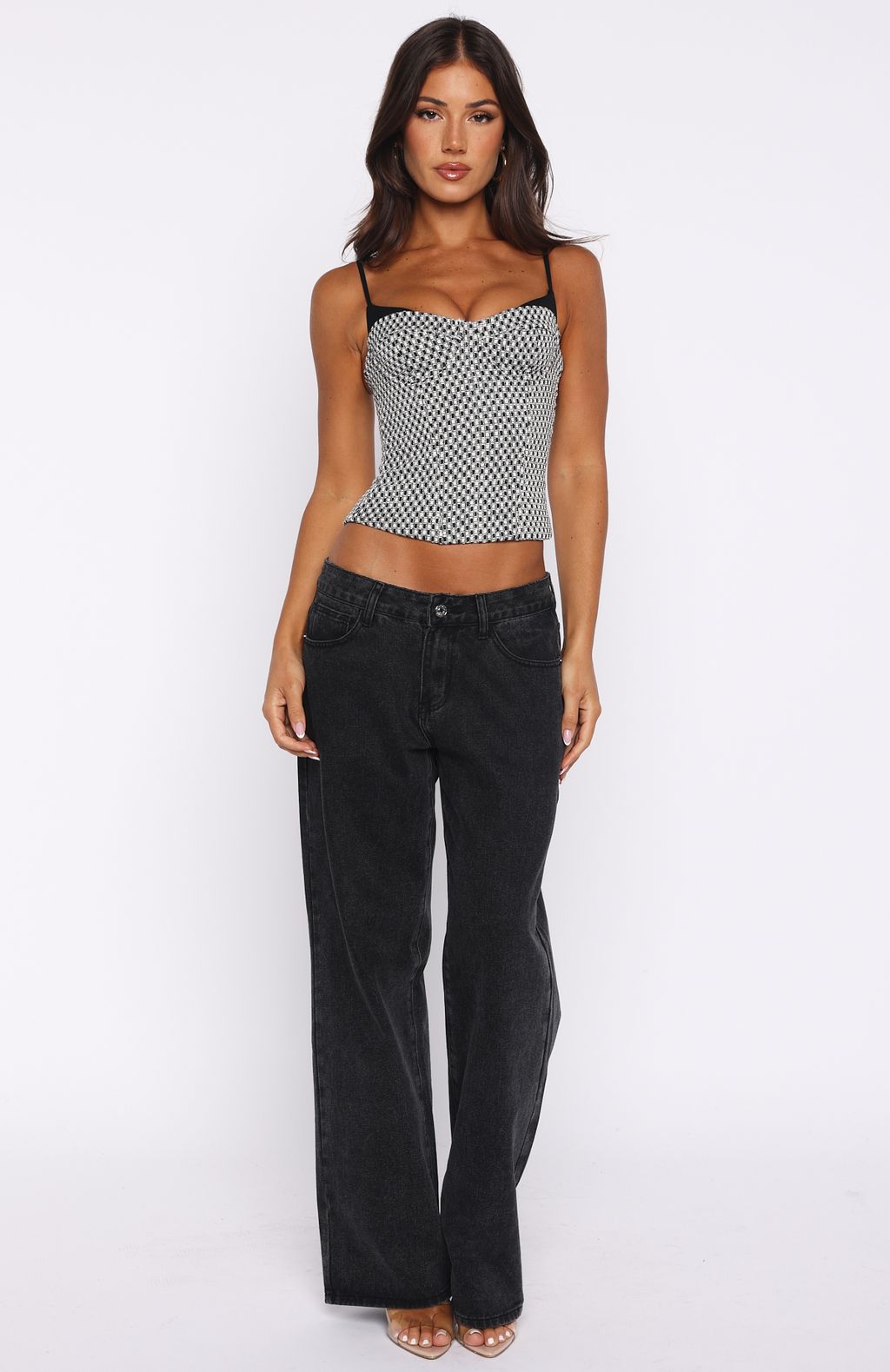 Can't Escape Bustier Black/White