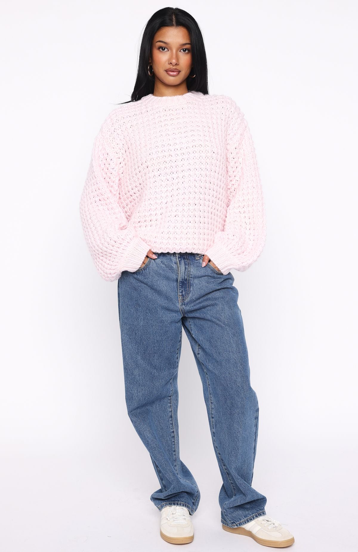 Pure Comfort Knit Sweater Baby Pink