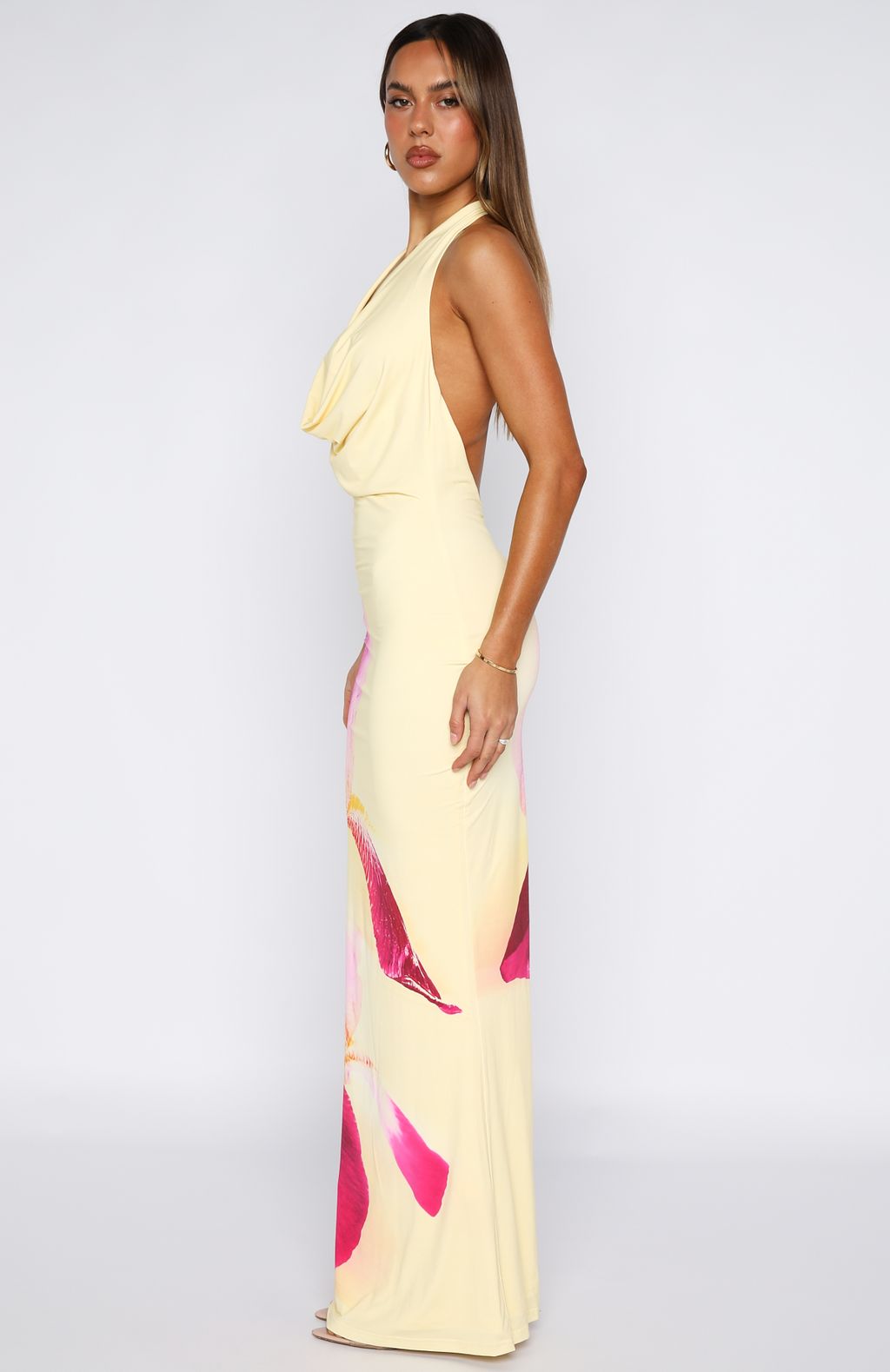 Vacation Time Maxi Dress Lemon Spritz