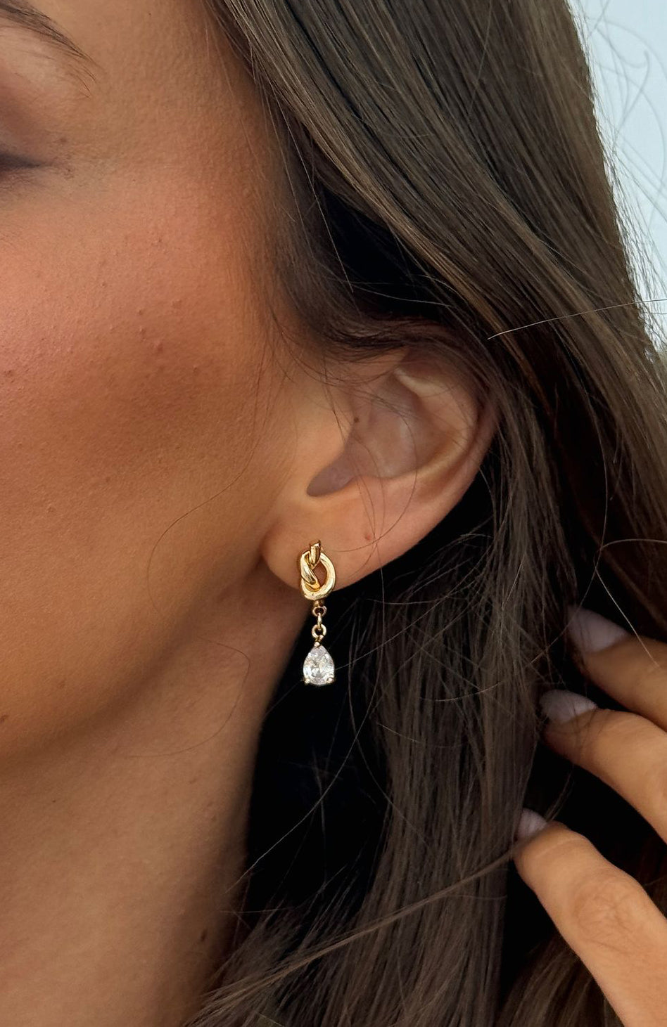 Bear Earrings Gold