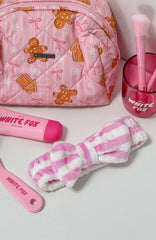 Aunika Beauty Headband Pink/White Stripe