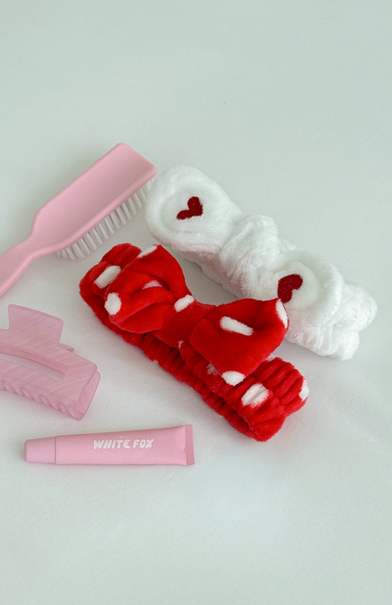 Kesia Beauty Headband 2 Pack Red/White