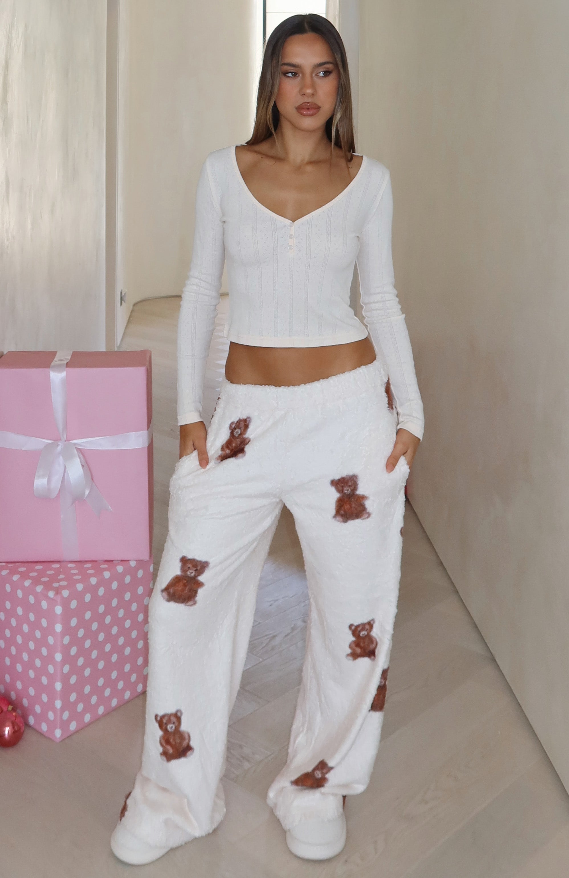 Cuddly And Cosy Pyjama Pants Sweet Teddy