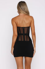 Call Me Your Baby Strapless Bustier Black