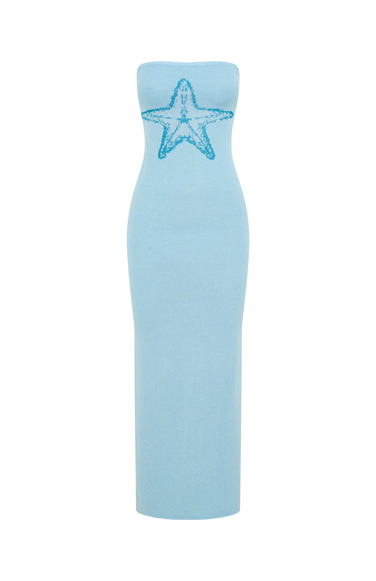 Chasing Wild Dreams Knit Maxi Dress Azure