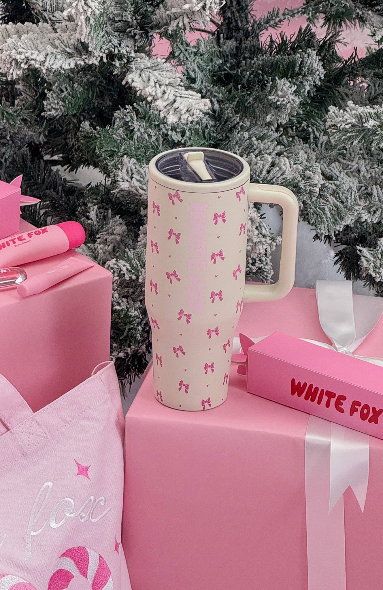 Colson Drink Bottle 1.2 Litre Cream Bows