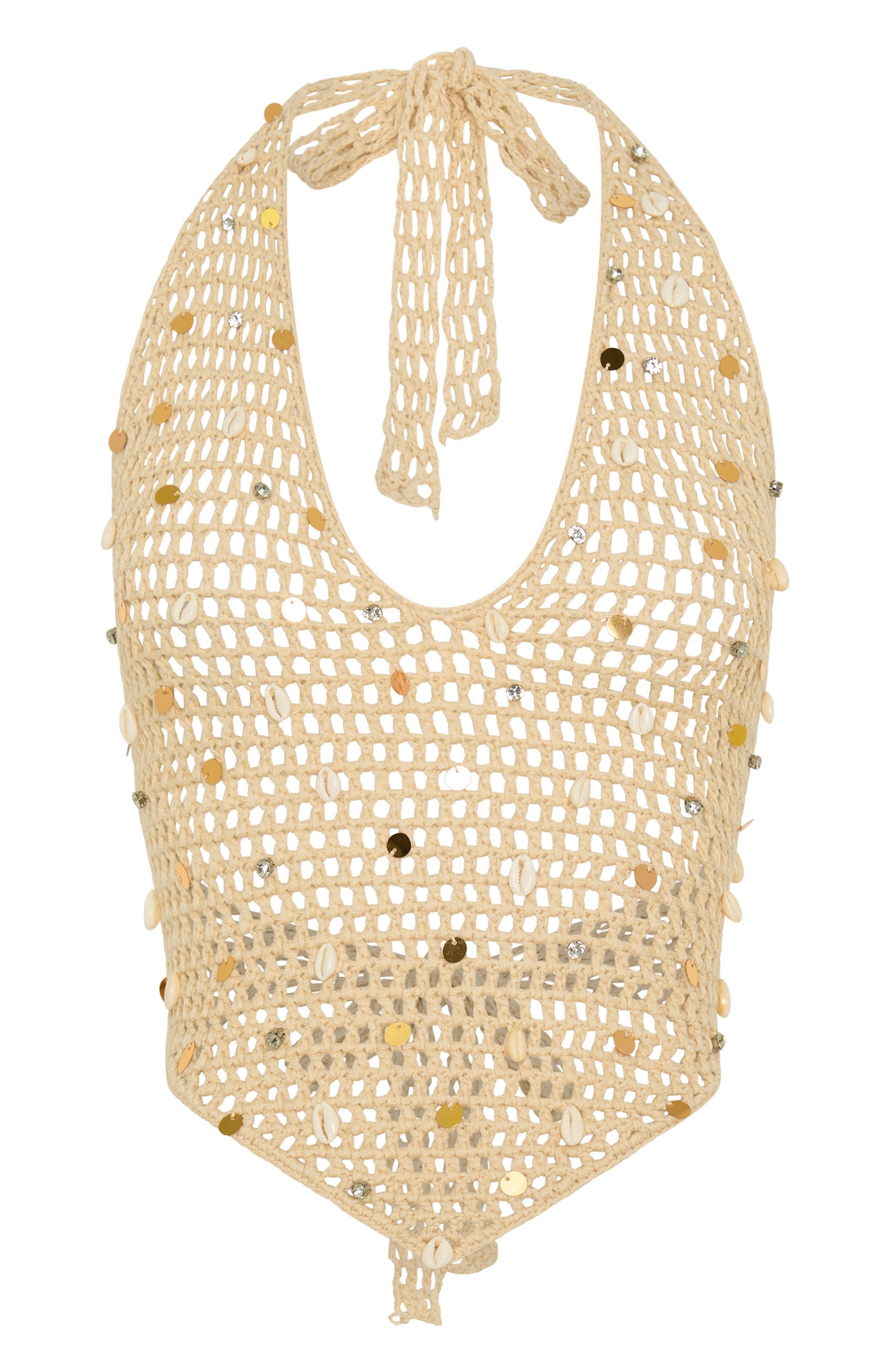 Dance With You Crochet Top Sand