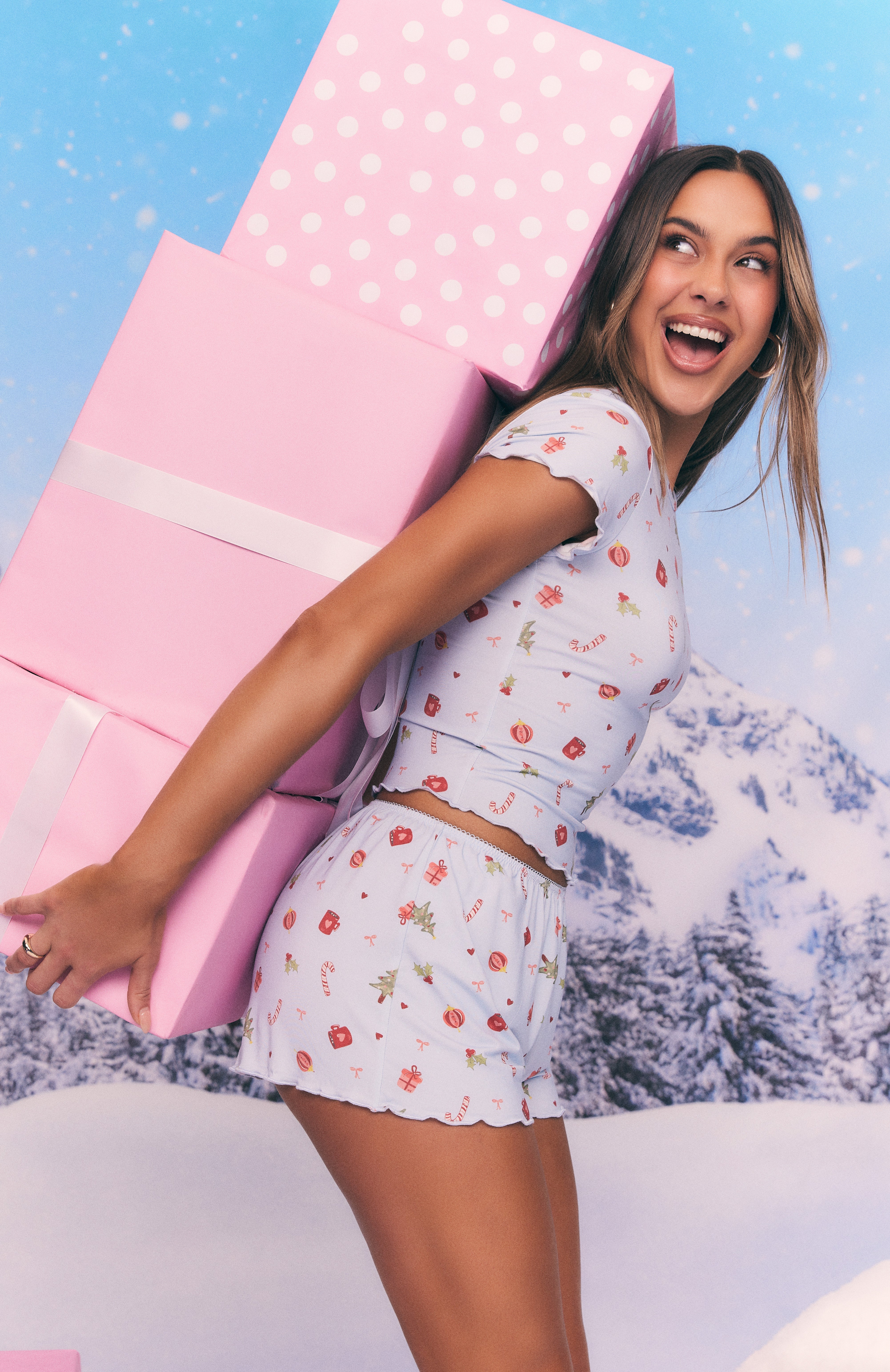 Dreamy Pyjama Shorts Jingle Joy