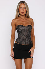 Fifth Avenue Flex Strapless Bustier Black