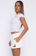 From The Archives Charli Lounge Shorts Grey Marle