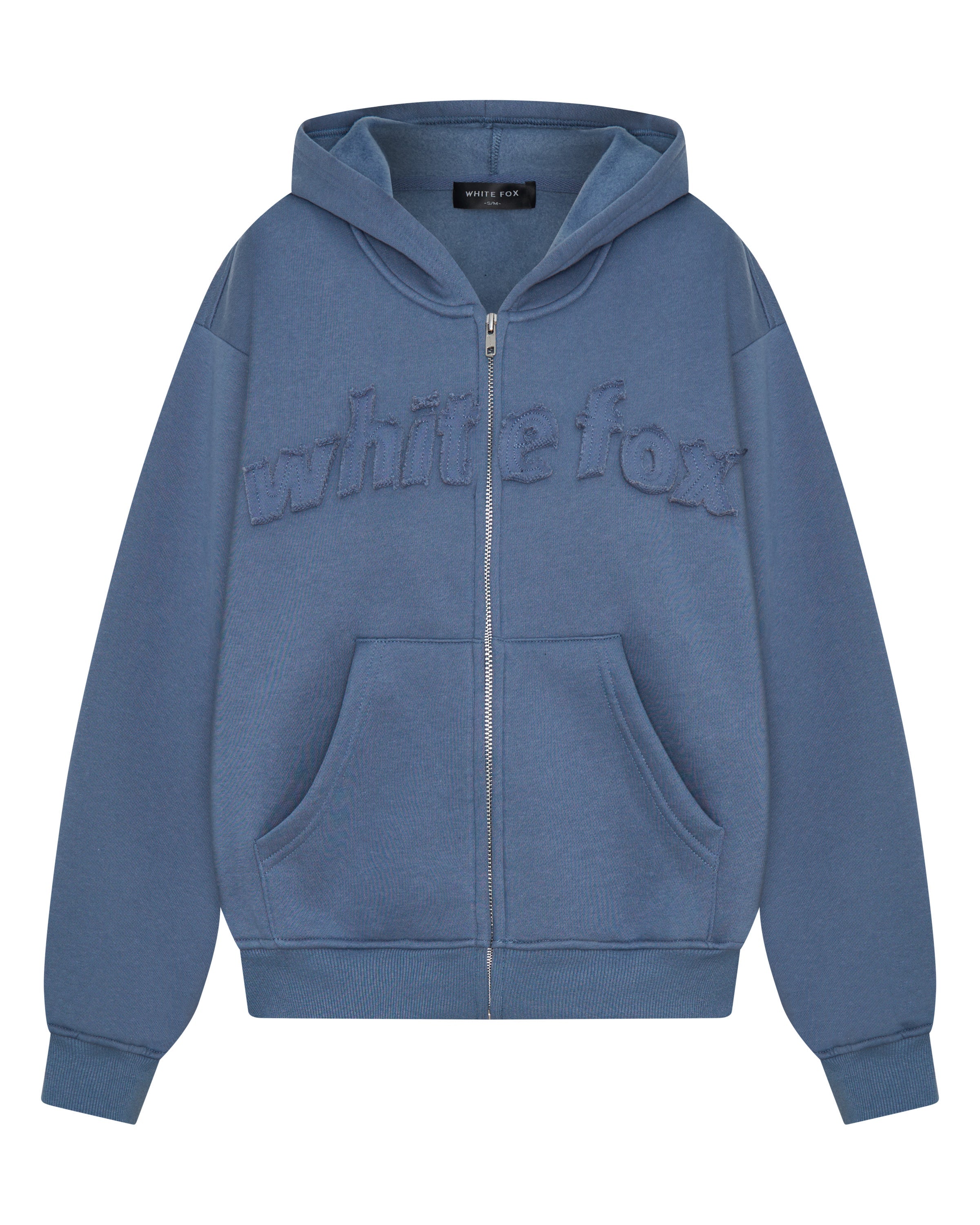 From The Archives Lexi Boxy Zip Front Hoodie Ocean