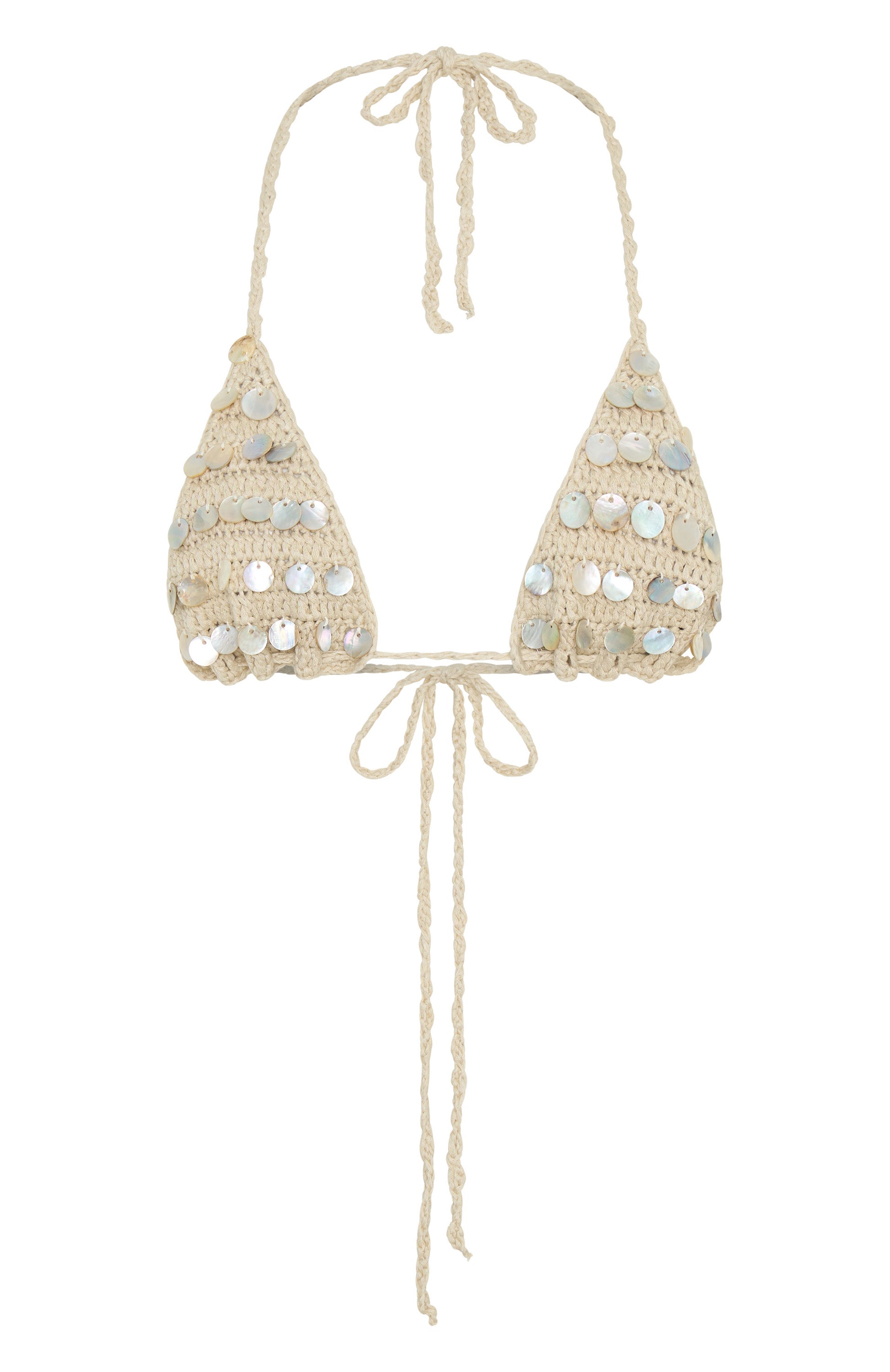 Hidden Treasure Crochet Bikini Top Shell