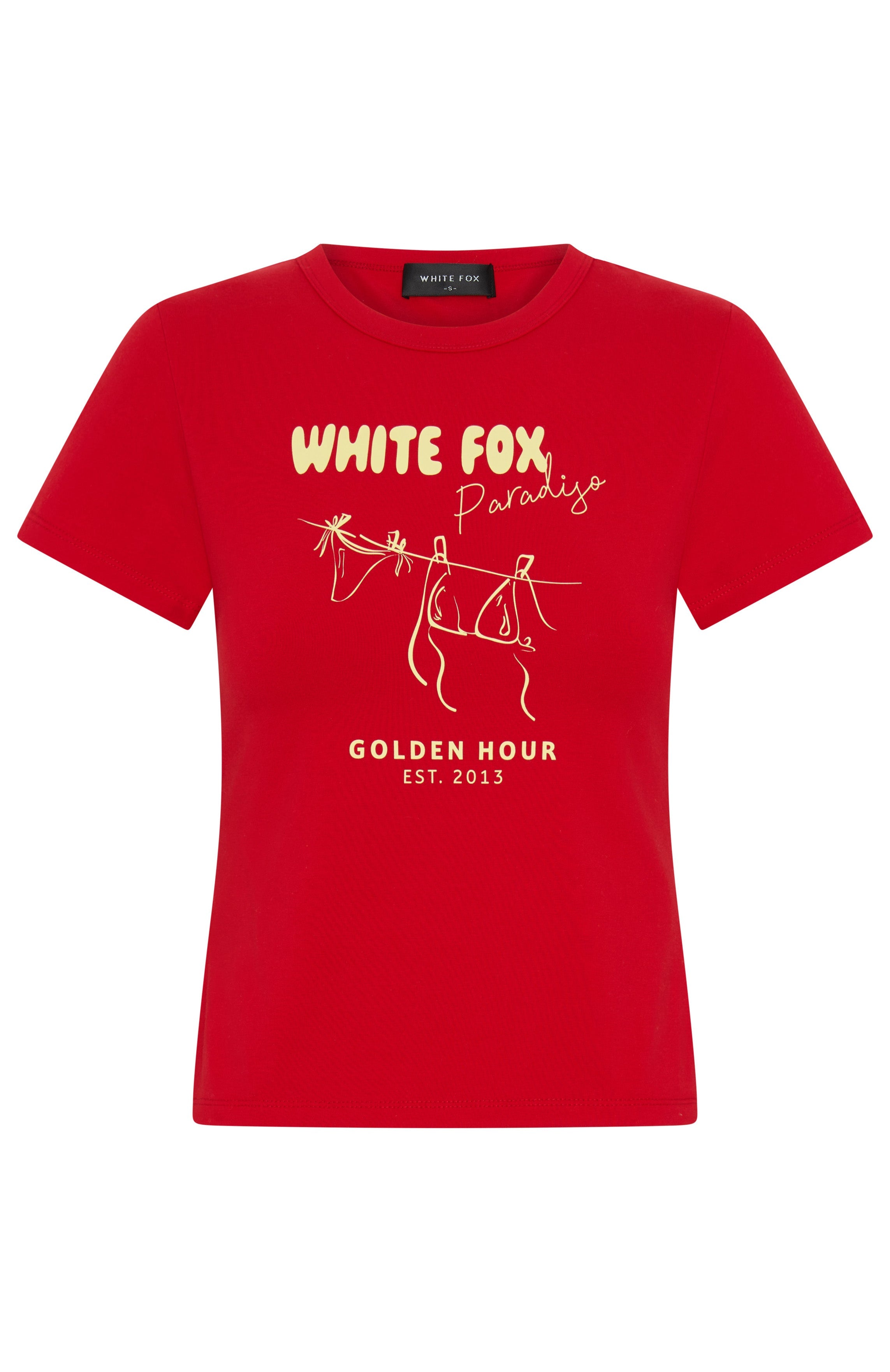 In Paradiso Baby Tee Red